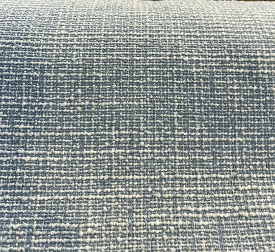 Rhapsody Blue Sky Latex Backed Chenille Tweed Upholstery Fabric 