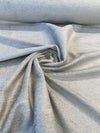 Yeti Grey Fog Italian Premium Soft Chenille Upholstery Fabric