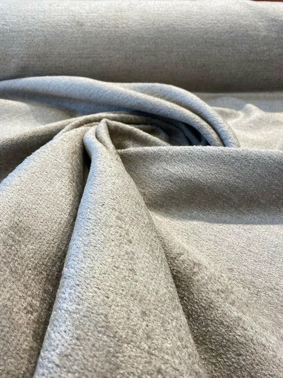 Yeti Sand Beige Italian Premium Soft Chenille Upholstery Fabric 