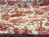 Waverly Toile Idyllic Days Red Amaryllis Fabric