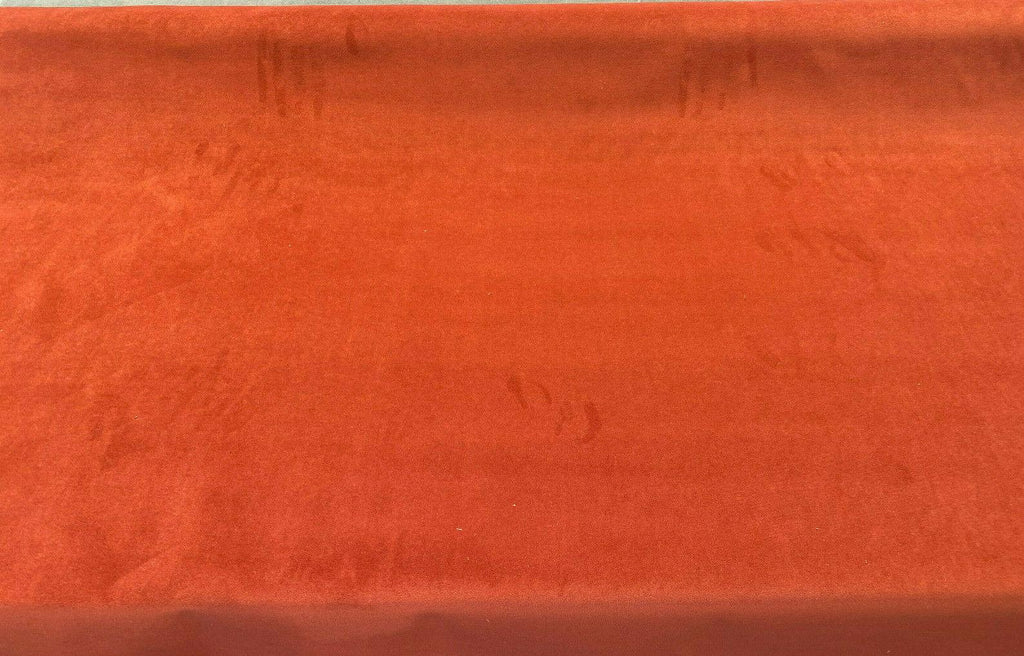 Modern Velvet Orange Cayenne Upholstery Fabric 