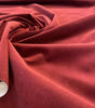 Modern Velvet Maroon Wine Upholstery Fabric 