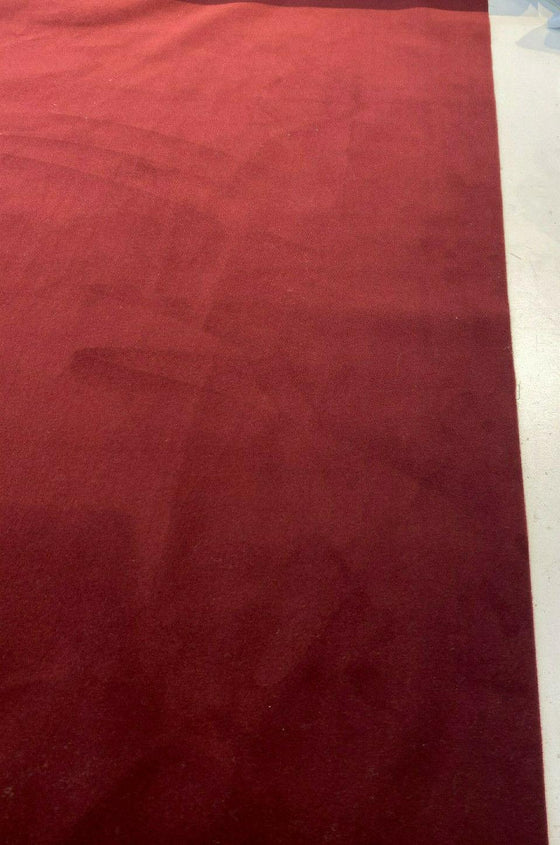 Modern Velvet Maroon Wine Upholstery Fabric 