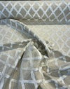 Raised Velvet Chenille Diamond Regis Buff Upholstery Fabric