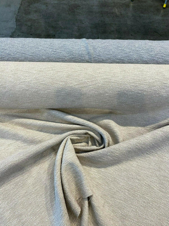 Sunbrella Outdoor Silken Boucle Taupe Upholstery Fabric