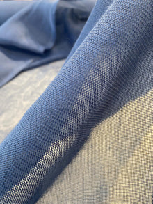  P Kaufmann Sheer Blue Tiny Net 118'' Drapery Fabric 
