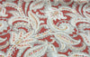 Kaufmann Paisley Pop Printed Linen Drapery Fabric in Pomegranate By the Yard