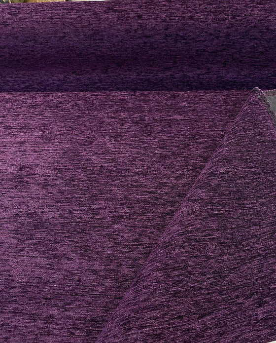 Purple Solid Shiny Woven Velvet Upholstery Fabric By The Yard