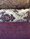 Purple Chenille Upholstery Solid Fabric