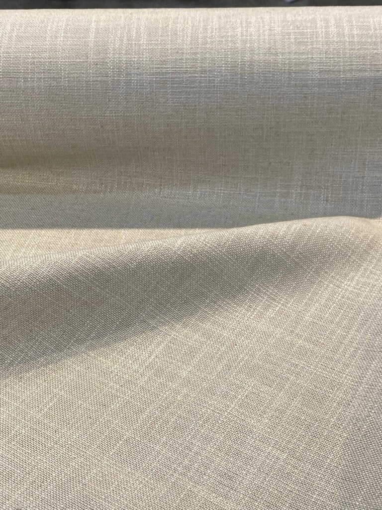 Darwin Linen Toast Italian Tailored Upholstery Drapery Fabric