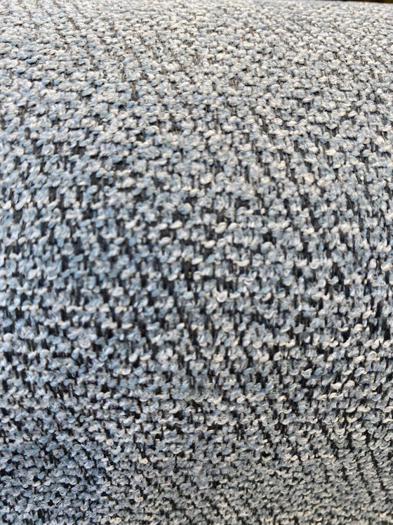 Rain Blue Chenille Backed Barrow M10787 Upholstery Fabric