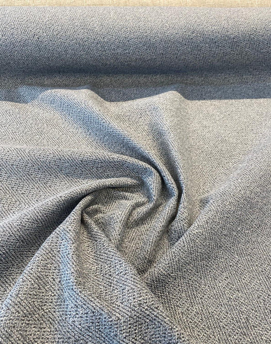 Rain Blue Chenille Backed Barrow M10787 Upholstery Fabric