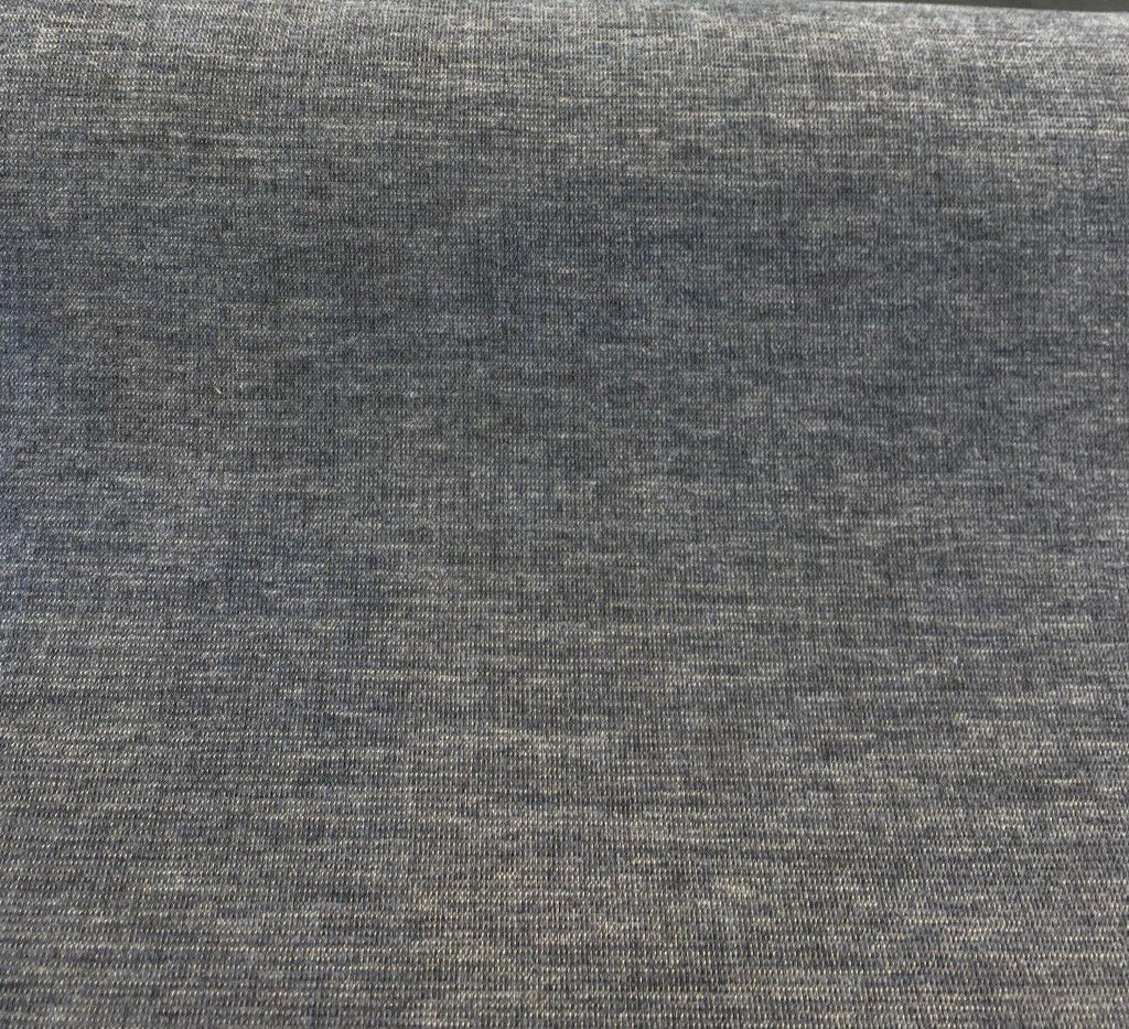 Grey Charcoal Solid Texture Linen Upholstery Fabric by The Yard