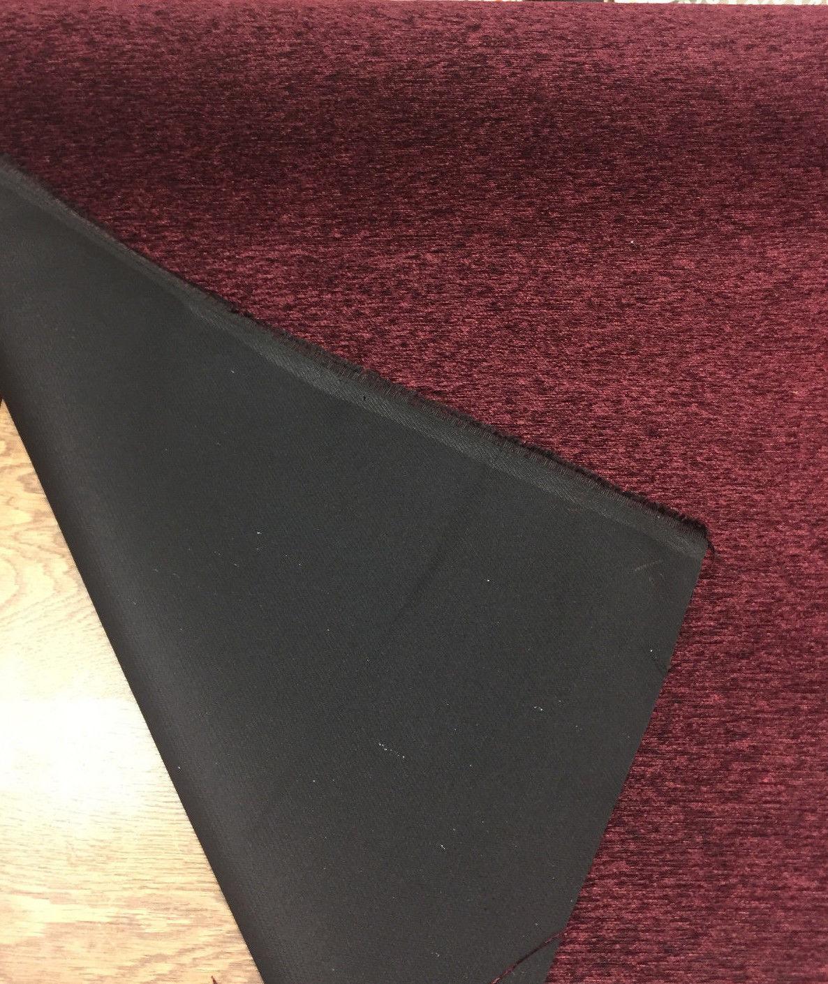 Wine Red Heavy Chenille Backed Upholstery Fabric – Affordable Home Fabrics