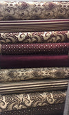 Wine Heavy Chenille Backed Upholstery Fabric 