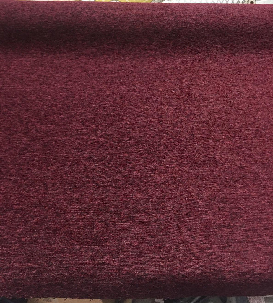 Wine Red Heavy Chenille Backed Upholstery Fabric – Affordable Home Fabrics
