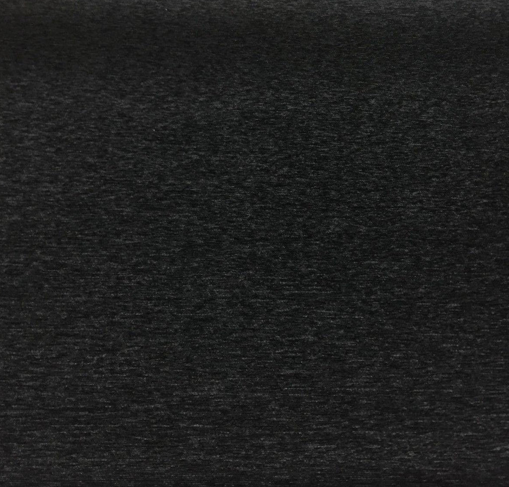 Black Heavy Chenille Backed Upholstery Fabric by the yard