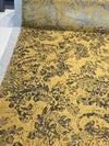 Swavelle Daquan Gold Antique Velvet Latex Backed Upholstery Fabric