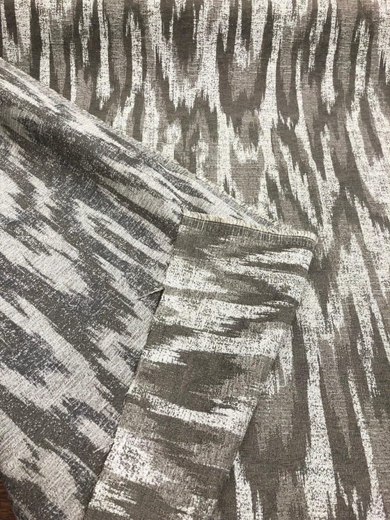 MODERN ALYSSA LINEN IKAT CHENILLE fabric by the yard Multipurpose