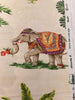 Rajah Tan Elephant Royal Drapery Upholstery Fabric