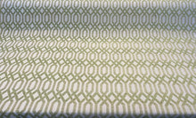  Upholstery Naxos Green Ivory Geometric Chenille Fabric