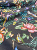 Tabita Noir Birds Butterflies Cotton Drapery Upholstery Fabric 