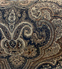 Swavelle Luxury Damask Black Bronze Chenille Upholstery Fabric By The Yard