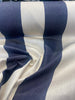 Sunbrella Cabana Stripes Navy Linen Outdoor Fabric 
