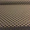 Chenille Dark Brown Gold  Diamond furniture Upholstery fabric by the yard