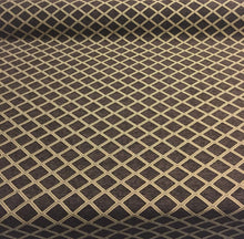  Chenille Dark Brown Gold  Diamond furniture Upholstery fabric by the yard