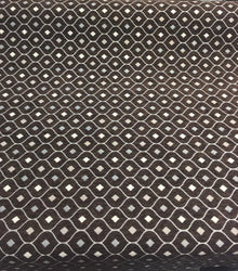  Dark Brown Silver Diamond  Fabric Chenille upholstery Fabric by the yard