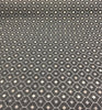 Charcoal Silver Diamond  Fabric Chenille upholstery Fabric