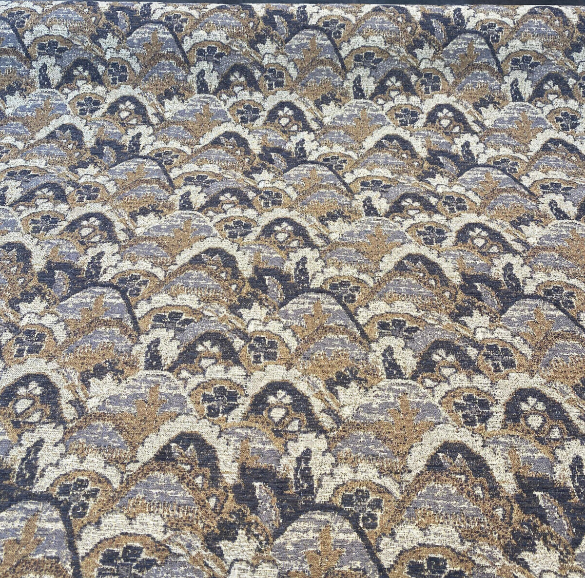 Upholstery Landscape Stark Pecan Graystone Chenille Tapestry