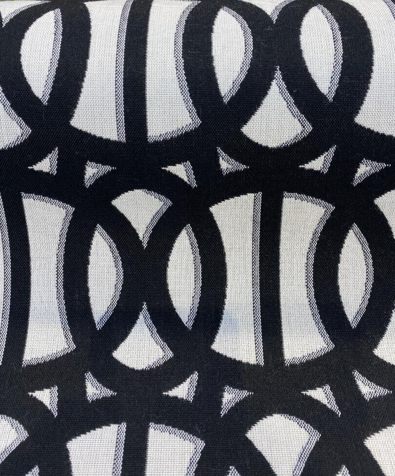 Sunbrella Reflex Classic Onyx Black White Outdoor Upholstery Fabric ...