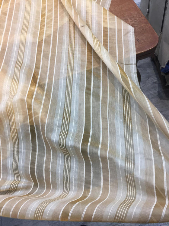 50  Yards Gold  stripes 120'' inch double width Fabric Made in turkey