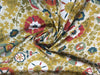 Orange gold Blooming Paisley Richloom Design Cotton Print By the yard