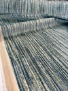 Velvety Strie Aqua Blue P Kaufmann Upholstery Fabric by the yard