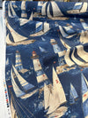 Waverly In The Breeze Sailboat Drapery Upholstery Fabric