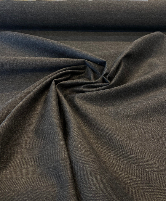 Sunbrella Herringbone Switch Coal Black Outdoor Upholstery Fabric 