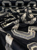 Ravello Black Velvet Raised Upholstery Fabric by the yard