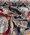 Casablanca Ruby Damask Chenille Upholstery Fabric By The Yard