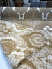 Ivory Treasure Damask Casablanca Chenille Upholstery Fabric