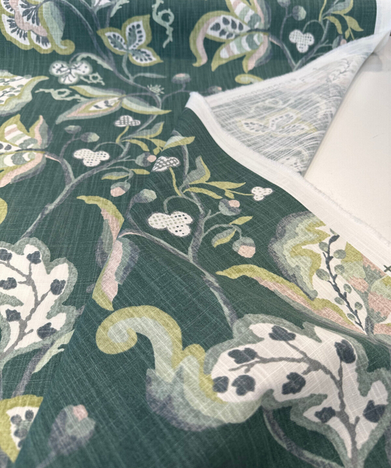 Lawerce Green Eden Richloom Drapery Upholstery Fabric