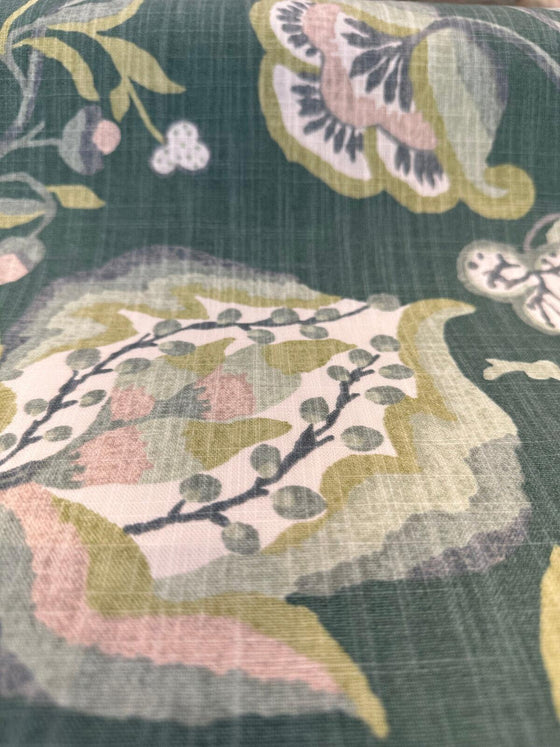 Lawerce Green Eden Richloom Drapery Upholstery Fabric
