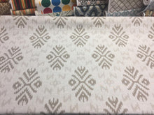  Ikat Beige Khaki Cotton Polyester Drapery Upholstery fabric by the yard