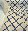 Richloom Enhance Trellis Blue Indigo Drapery upholstery Fabric