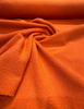 Fuzzy Wooly Boucle Orange Persimmon Upholstery Fabric By The Yard
