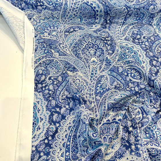 Sultans Paisley Lapis Blue P Kaufmann Fabric By the Yard