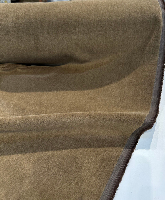 Italian Alpaca Brownstone Mario Sirtori Upholstery fabric