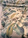 Swavelle Idyllic Tropic Dream Blue Azul Opulence Floral Bird Fabric 